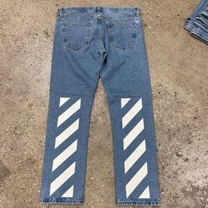 Off-White Diag Printed Jeans— Samples, New— Size 30, Est. retail price $600